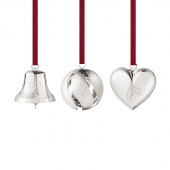 Georg Jensen CC 2026 Presentset Klocka, Boll, Hjärta, Palladiumplatta mässing, silver - 10021071 Georg Jensen CC 2026 Presentset Klocka, Boll, Hjärta, Palladiumplatta mässing, silver - 10021071