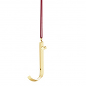 Georg Jensen 2026 CC Letter Ornament, J, 18KT guldpläterad mässing, 10021129J Georg Jensen 2026 CC Letter Ornament, J, 18KT guldpläterad mässing, 10021129J