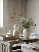 Knabstrup vas H 27 cm vit, K1095 Knabstrup vas H 27 cm vit, K1095