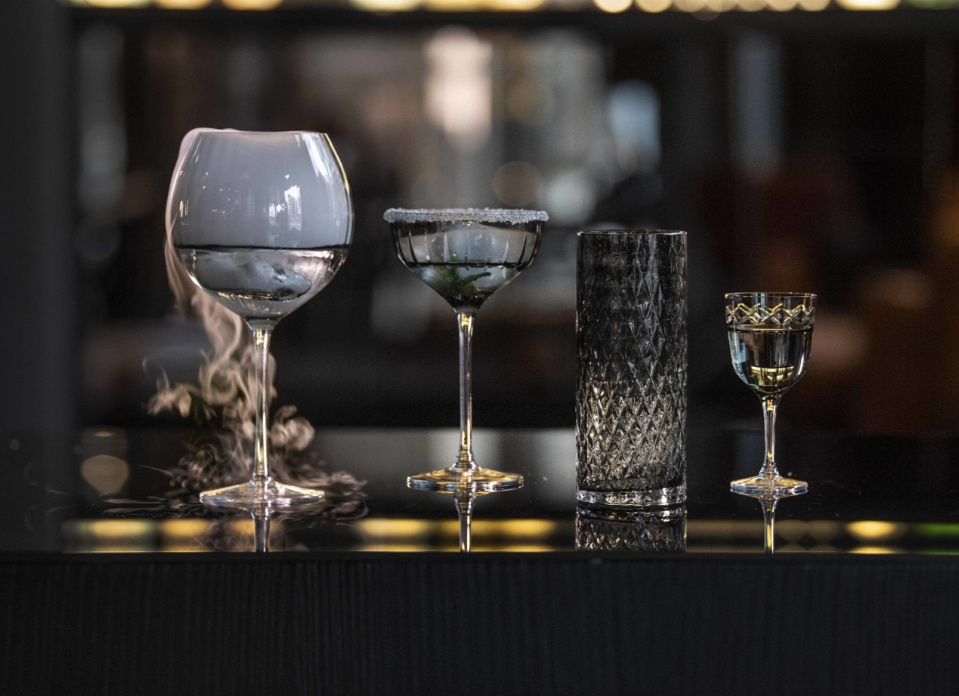 Magnor - Drink Glass grå-328435