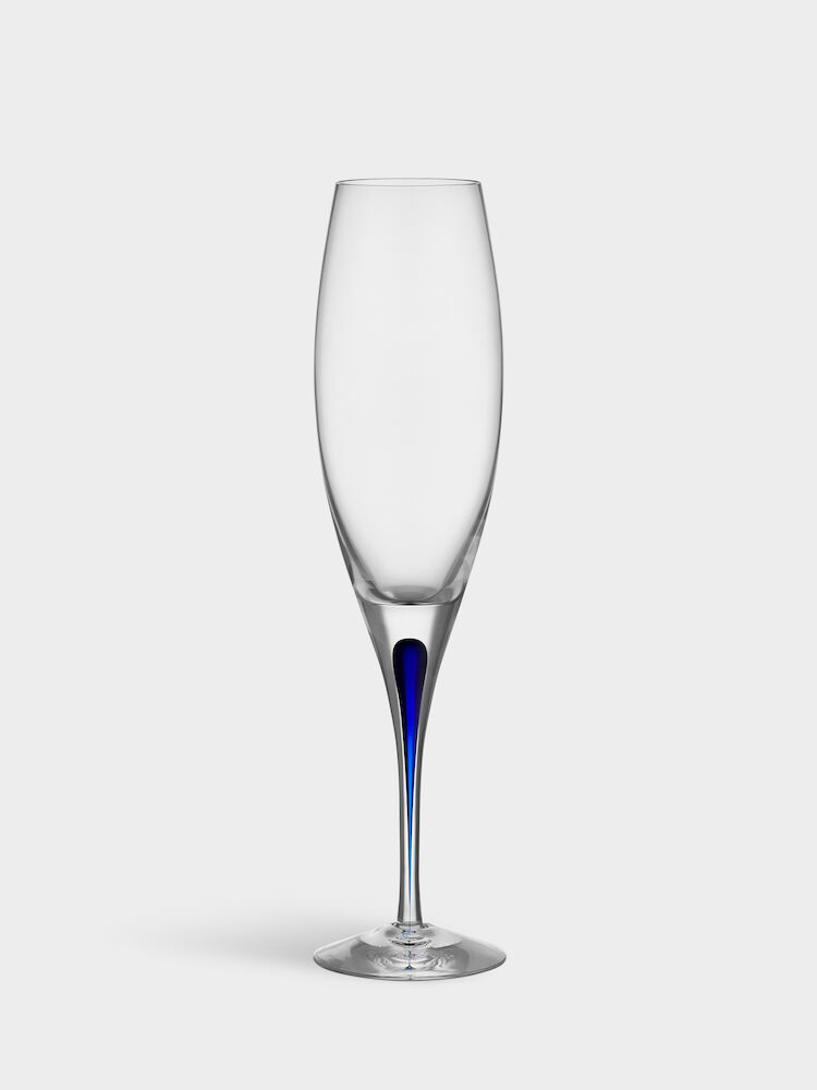 Orrefors Intermezzo champagneglas blå 26cl by Erika Lagerbielke, 6257414
