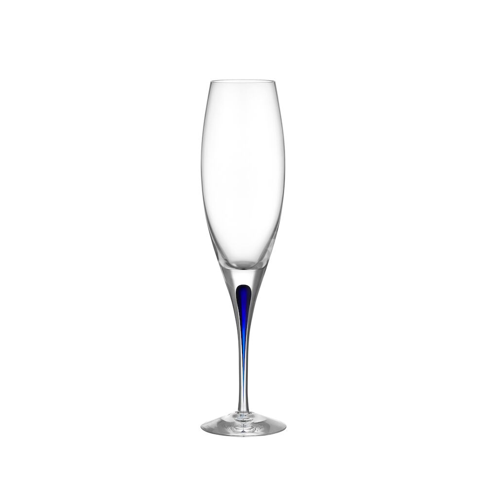 Orrefors Intermezzo champagneglas blå 26cl by Erika Lagerbielke, 6257414
