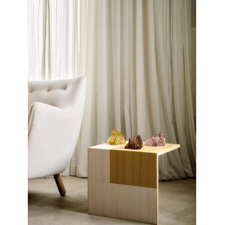 Kosta Boda The Rock ljuslykta pink 91mm, 7062326