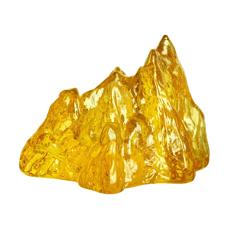 Kosta Boda The Rock ljuslykta gul 91mm, 7062327