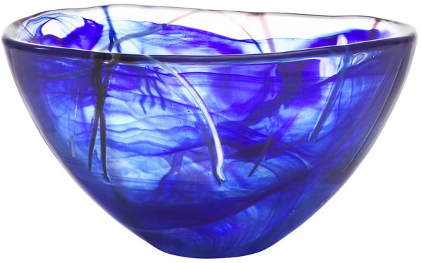 Kosta Boda Contrast skål blå 160 mm design by Anna Ehrner, 7052411