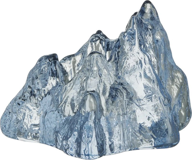 Kosta Boda The Rock ljuslykta ice blue 91mm, 7062420