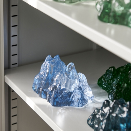 Kosta Boda The Rock ljuslykta ice blue 91mm, 7062420