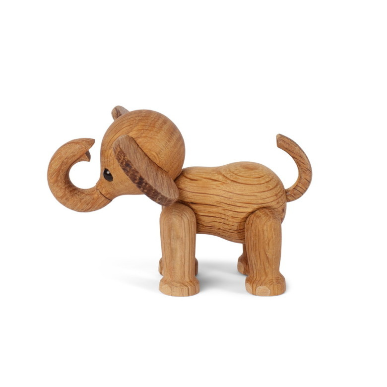 Spring Copenhagen Ella Elefant Baby Trädekoration 9 cm Ek/Lönn, 2049-FSC