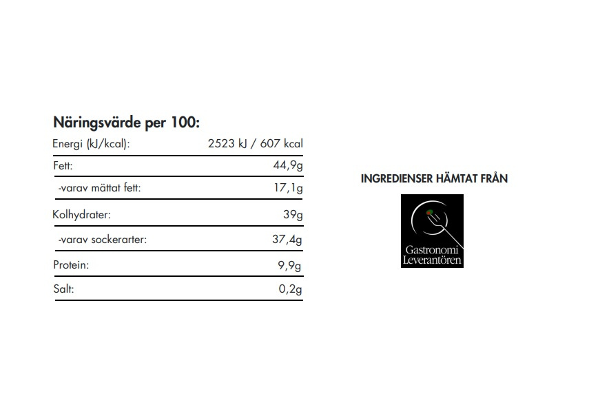 Venchi Ljus 31,8% choklad Hela hasselnötter från Piemonte,100 gr, 30-116207