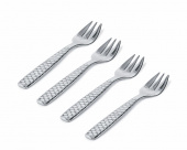 Alessi Colombina Set med 4 gafflar för ostron och blötdjur - FM23/36S4 Alessi Colombina Set med 4 gafflar för ostron och blötdjur - FM23/36S4