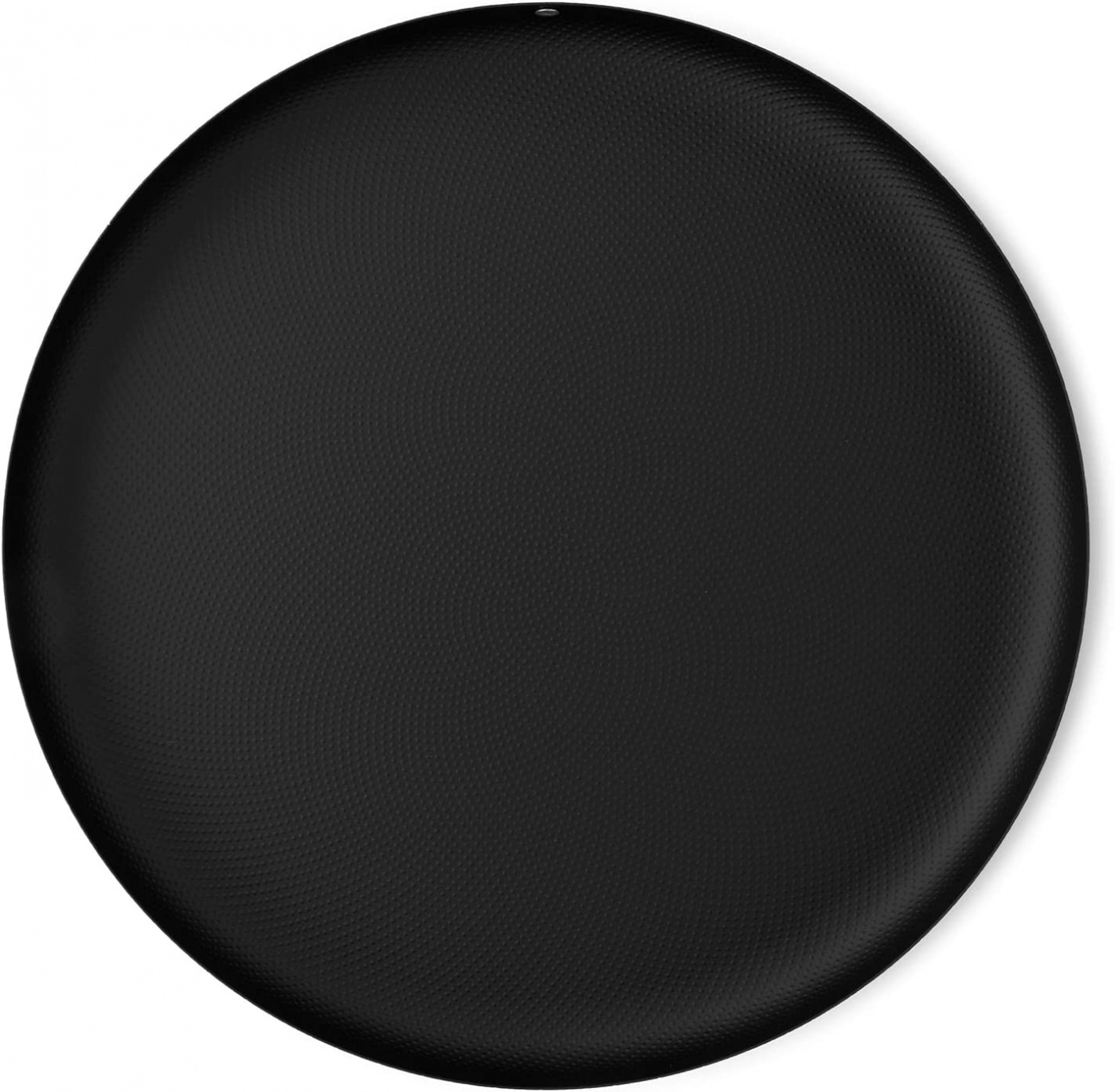 Rund stål bricka färgad med epoxiharts och reliefdekoration, svart,35 CM, Alessi-JM14/35 BT