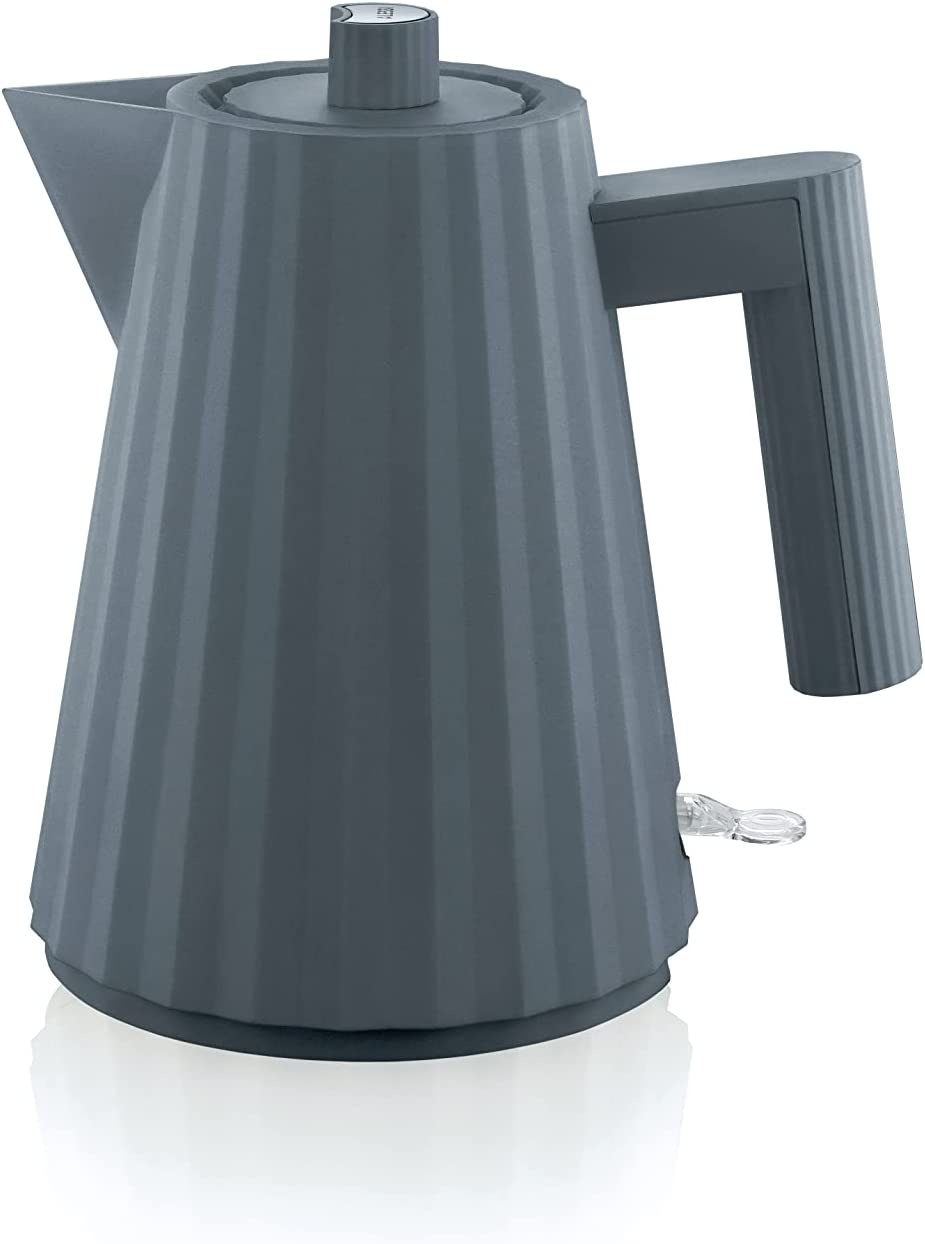 Vattenkokare Plisse, grå,- Alessi-MDL06/1 G
