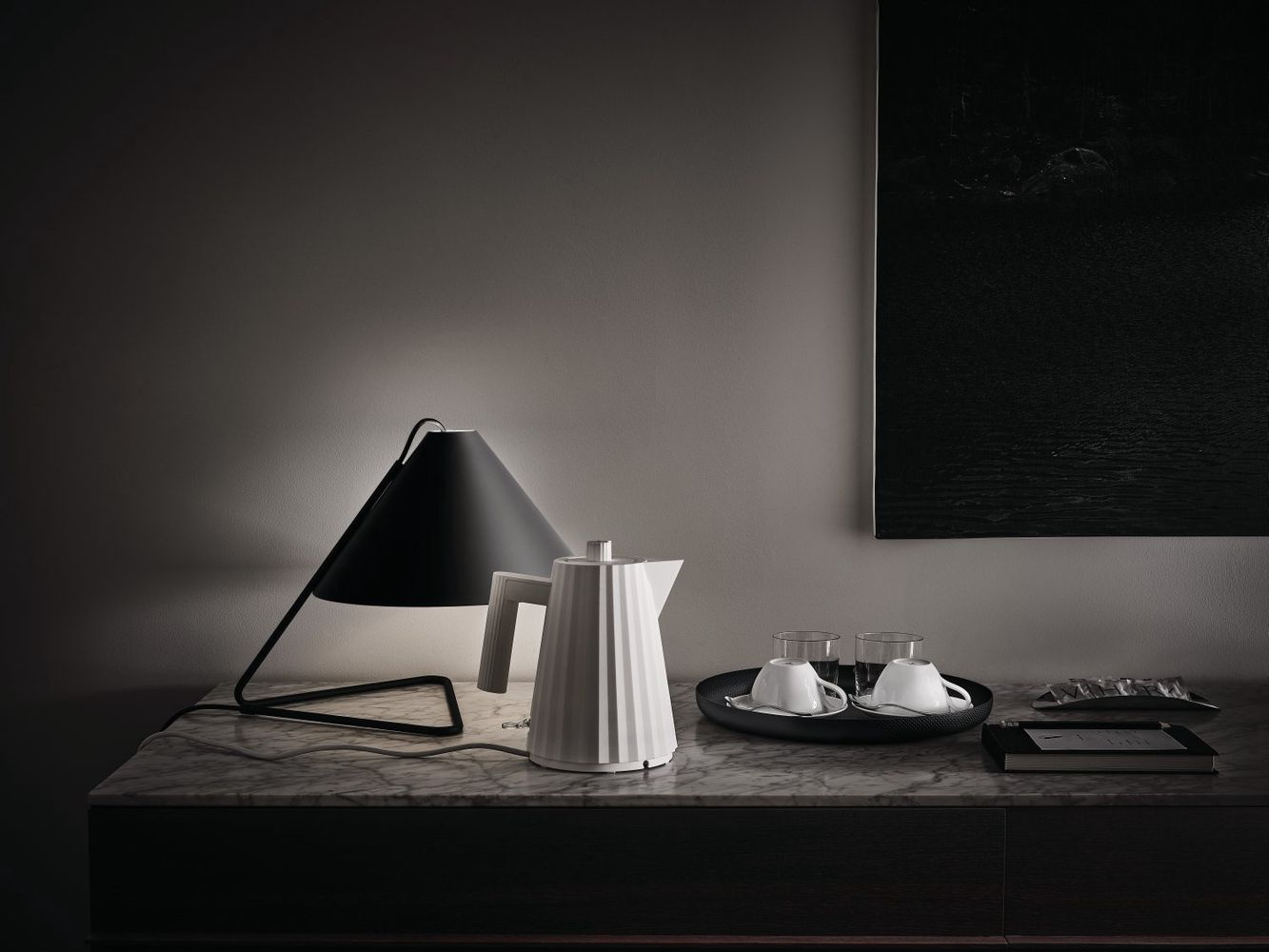 Vattenkokare Plisse, vit,- Alessi-MDL06/1 W