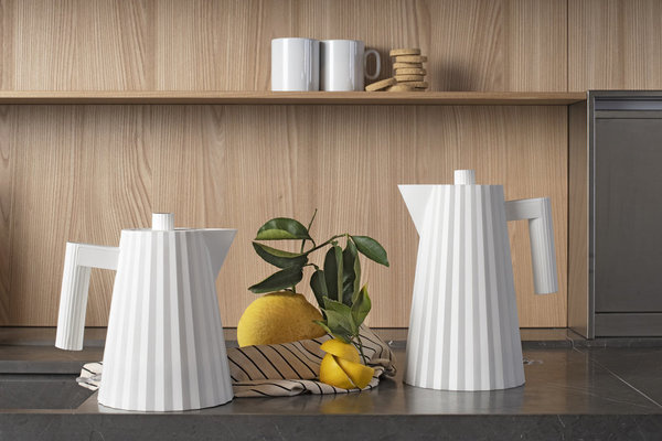 Vattenkokare Plisse, vit,- Alessi-MDL06/1 W