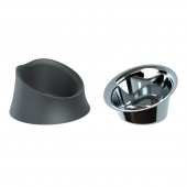 Alessi Wowl hundskål, svart-BM13/21 B Alessi Wowl hundskål, svart-BM13/21 B