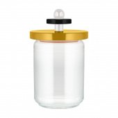 Hermetisk glasburk med bokträlock, Alessi- ES16/75 1 Hermetisk glasburk med bokträlock, Alessi- ES16/75 1