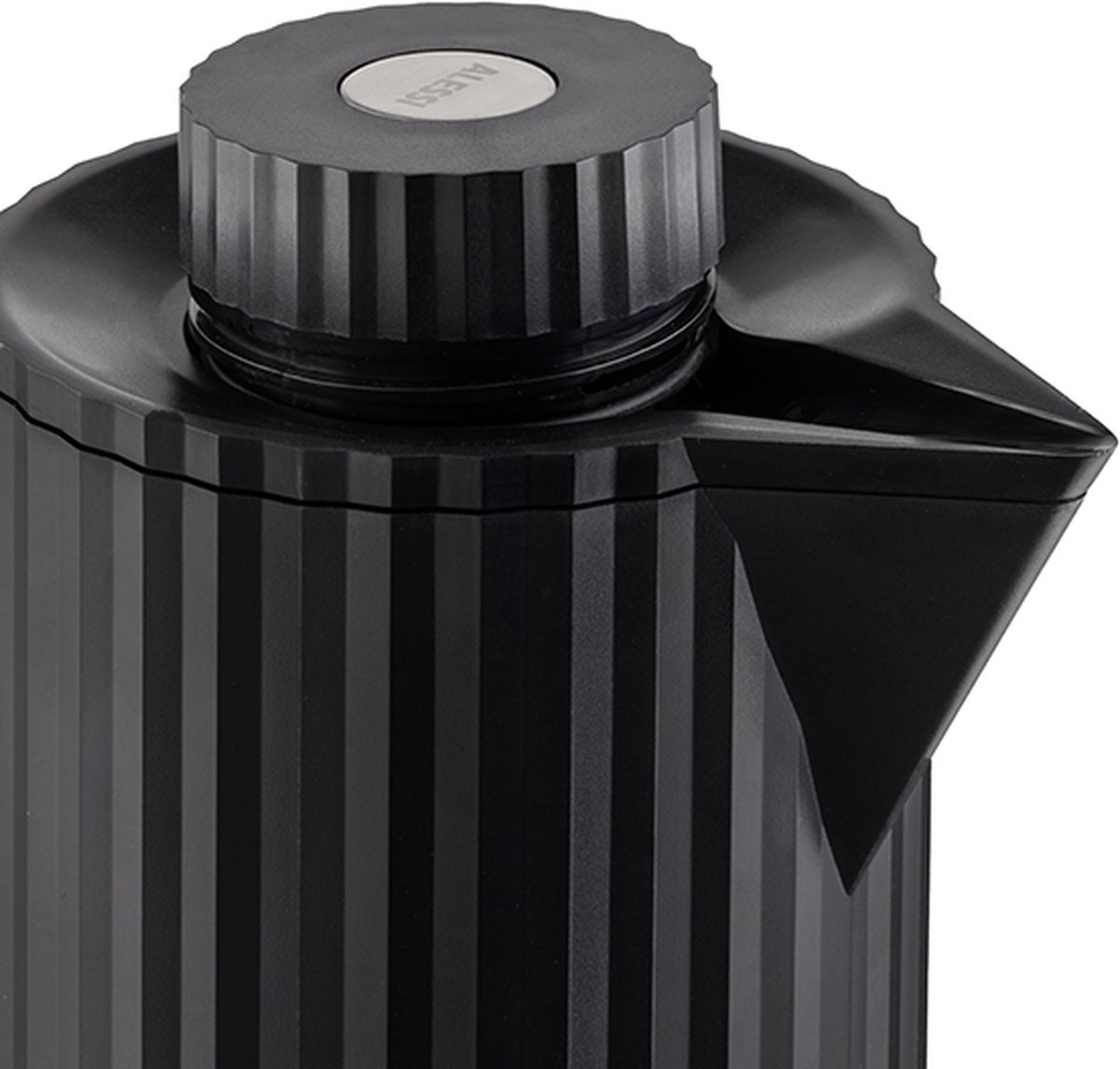 Alessi Termoskanna Plissé svart 1 liter, av Michele De Lucchi- MDL12 B