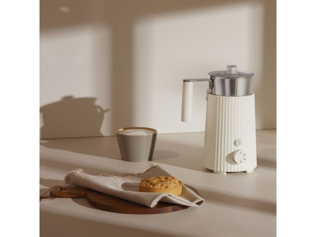 Plisse, mjölkskummare ,vit, Alessi-MDL13 W