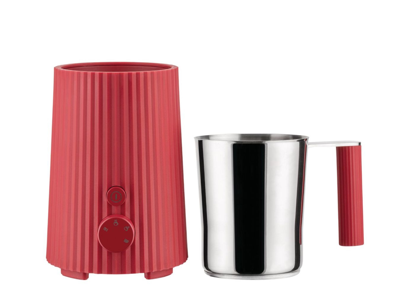 Plisse, mjölkskummare ,röd, Alessi-MDL13 R
