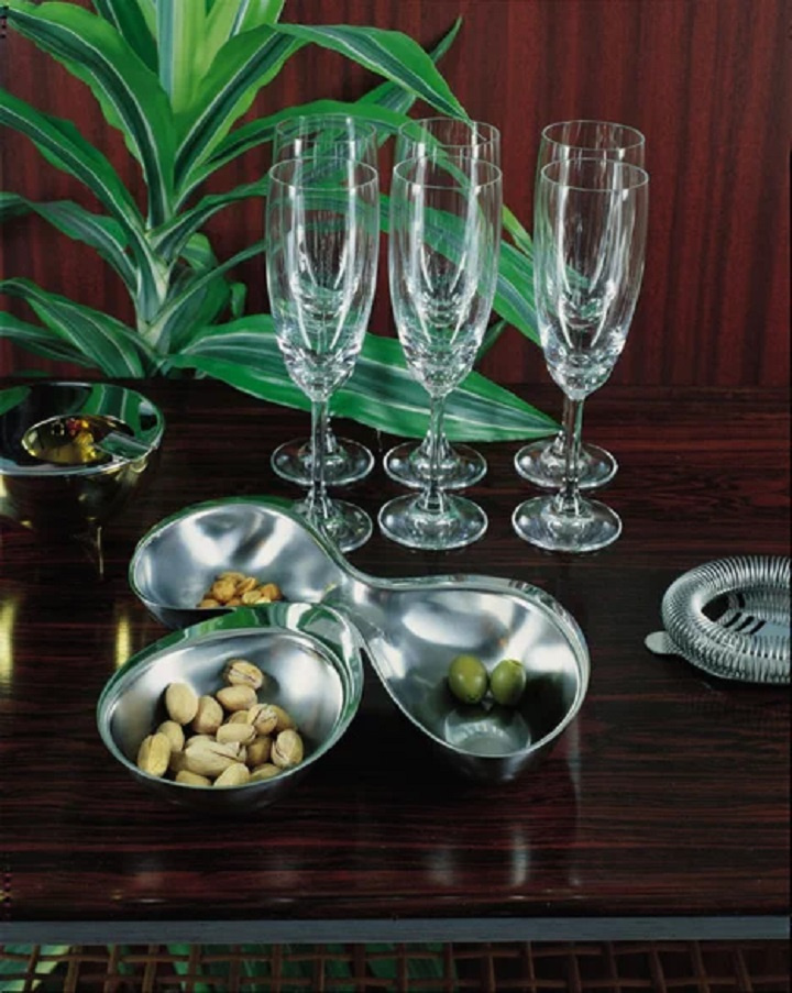 Alessi Babyboop snackskål med 3 fack RA03