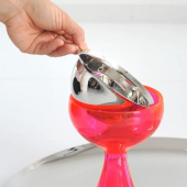 Big Love, Glass Skål Med Sked, Fuchsia, Alessi- AMMI01SF Big Love, Glass Skål Med Sked, Fuchsia, Alessi- AMMI01SF