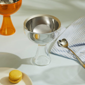 Big Love, Glass Skål Med Sked, Genomsynlig, Alessi- AMMI01SI Big Love, Glass Skål Med Sked, Genomsynlig, Alessi- AMMI01SI