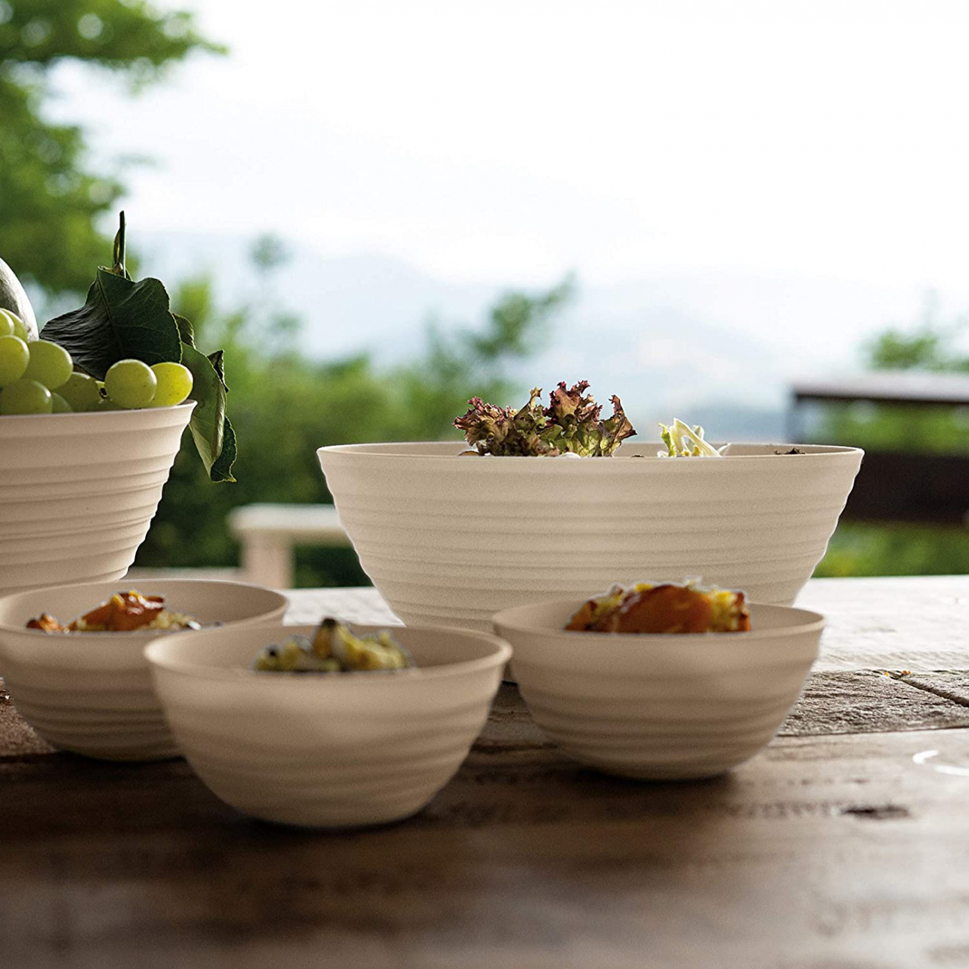 Tierra Skål L, mjölkvit, en storlek Guzzini 318002