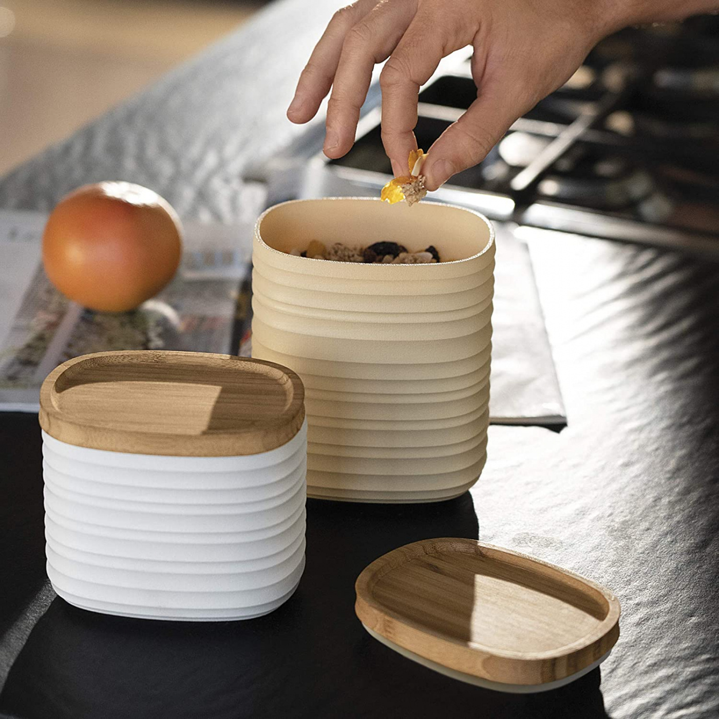 Tierra Guzzini-burk M, mjölkvit - 320999