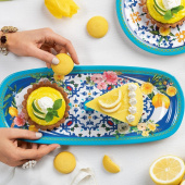 Guzzini melamin liten rektangulär bricka Blomma & Citron, 39,5x16,5xh2,5 cm,, 28190952 Guzzini melamin liten rektangulär bricka Blomma & Citron, 39,5x16,5xh2,5 cm,, 28190952