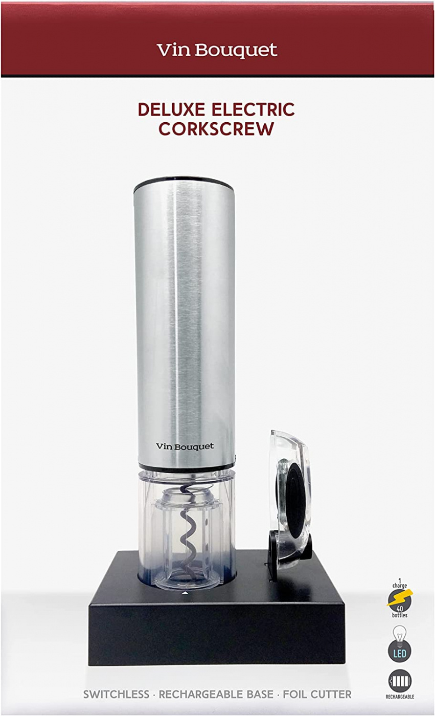 Elektrisk korkskruv Deluxe Vin Bouquet -8422878000036