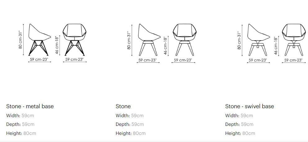 Fåtöl Stone, Bonaldo