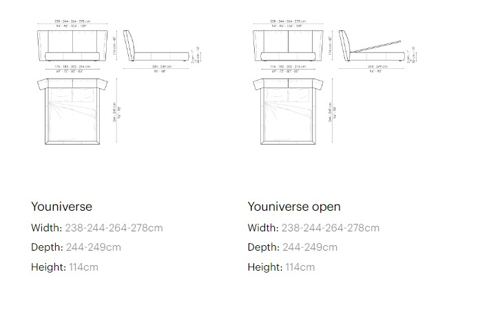 Säng Youniverse, Bonaldo